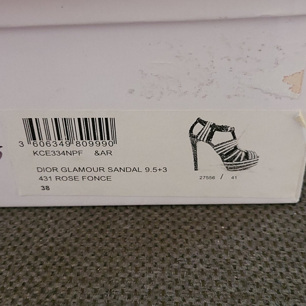 Christian Dior ▪︎  (38) Rose Glamour Sandal Heels - Picture 13 of 16